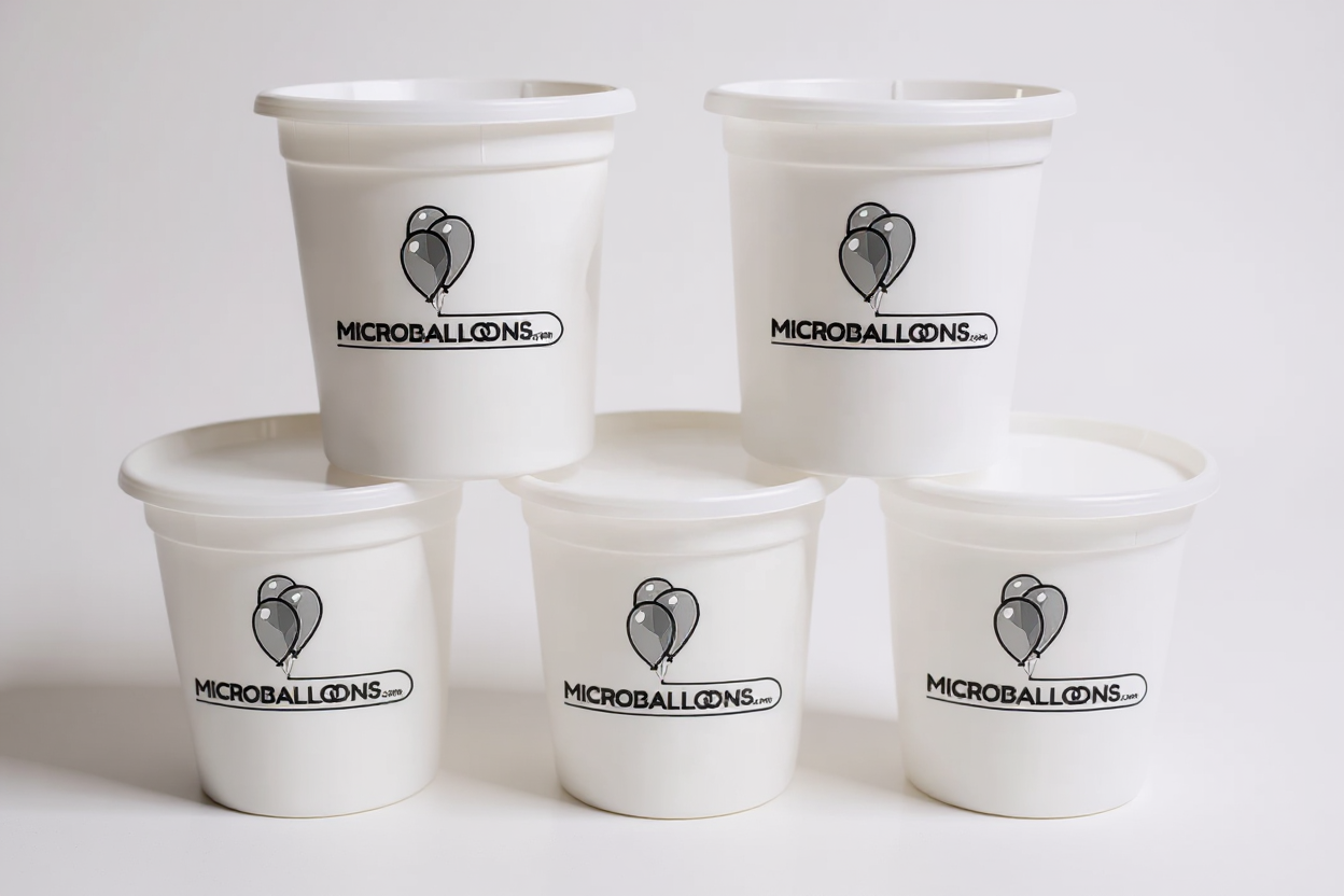 5 Quart Premium Glass Microballoons - Silane-Coated